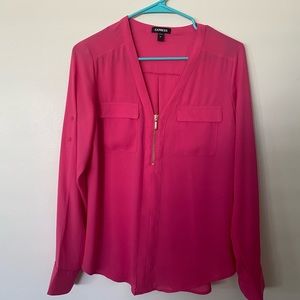 Express Portofino Shirt Size Small Zippered Front